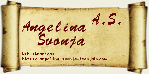 Angelina Švonja vizit kartica